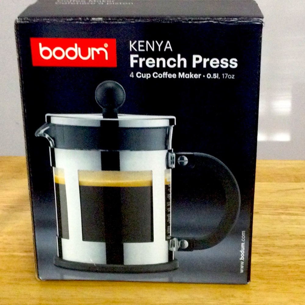 🌞 Bodum Kenya French Press Coffee Maker Makes 4 Cups of Coffee in boxes